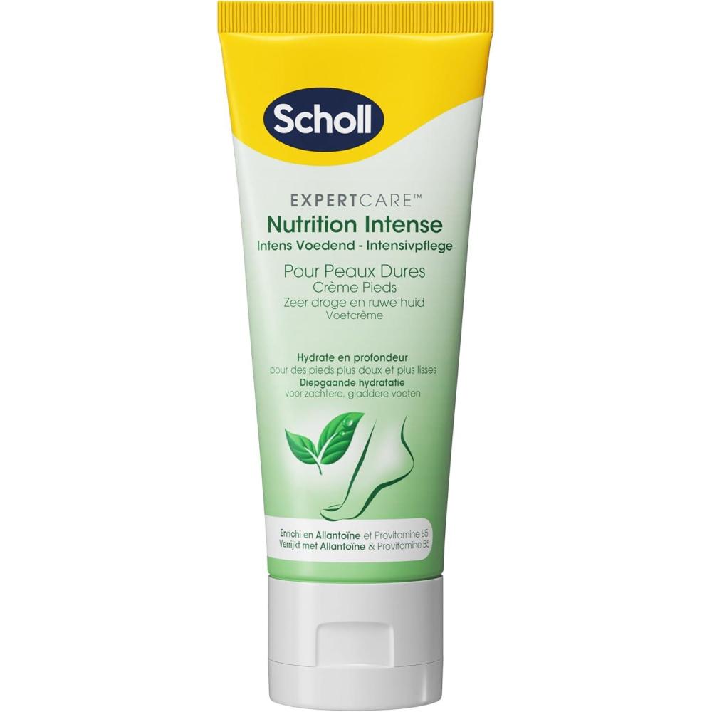 imageScholl Crme Pieds Nutrition intense pour peaux dures Hydrate en profondeur pour des pieds plus doux et plus lisses Enrichie en Allantone et provitamine B5 75mlNutrition intense