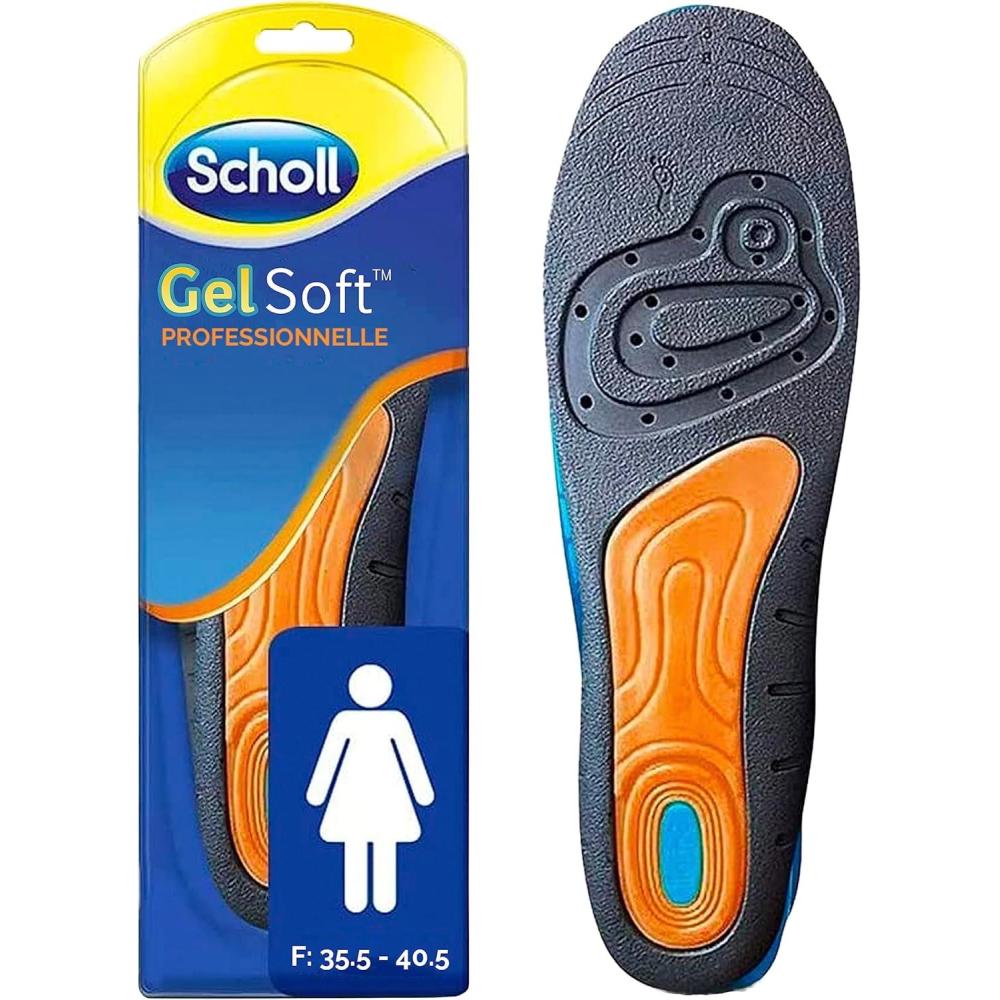 imageScholl GelSoft Semelles Professionnelles pour Femme Taille 355405 Confort Optimal pour Longues Heures de Travail Rduction de la Fatigue Protection des Pieds Sensibles 1 Paire