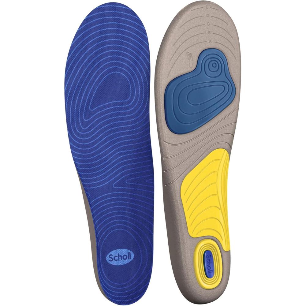 imageScholl Semelles GelActiv Running Femme  Chaussures de Sport pour Course  Absorption des Microchocs  Activits  Fort Impact  Soutien de la Voute Plantaire  Taille 355  4051 paireGris