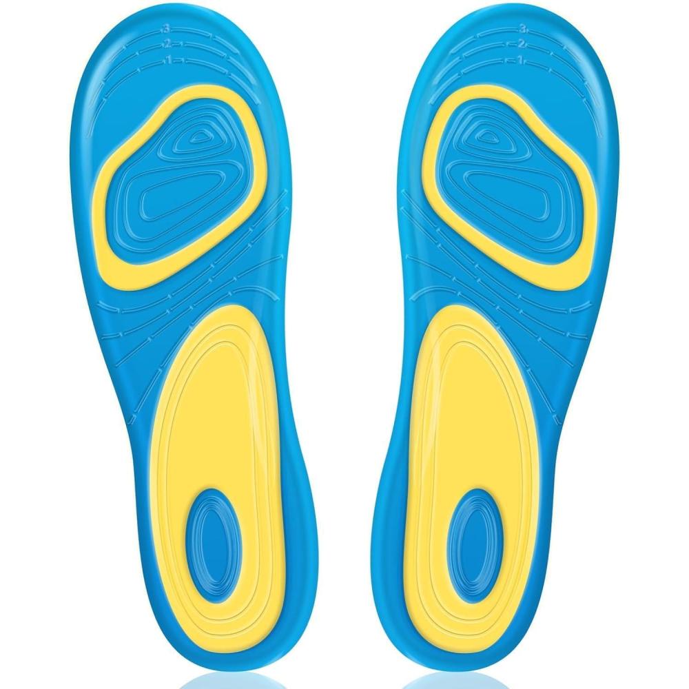 imageScholl Semelles de travail GelActiv pour femmes semelles intrieures absorption des chocs GelActiv pour rester debout toute la journe Semelles intrieures pour bottes de travail ou chaussures de travail Pointures britanniques 35 75 1 paire lemballage peut variertaille unique