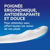 Dr. Scholl’s Râpe Pieds Manuelle en Nano Verre – Élimine en douceur la peau dure et les callosités sur pieds secs ou mouillés – Râpe étanche qui ne rouille pas – Lavable et réutilisable