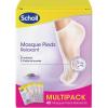 Scholl Lot de 4 Masques Pieds Nourrissants et Hydratants Miel et Amande pour Peaux Sèches, Soin Complet des Pieds – 4 Paires de 2 Chaussettes(Masque Miel et Amande)