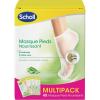 Scholl Lot de 4 Masques Pieds Nourrissants et Hydratants Miel et Amande pour Peaux Sèches, Soin Complet des Pieds – 4 Paires de 2 Chaussettes(Masque huil de Lavende)