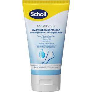 Scholl Crème Pieds Hydratation Renforcée pour peaux sèches – Réhydrate instantanément – Enrichie en glycérine pour des pieds plus lisses et plus doux – 150ml