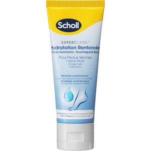 Scholl Crème Pieds Nutrition intense pour peaux dures – Hydrate en profondeur pour des pieds plus doux et plus lisses – Enrichie en Allantoïne et provitamine B5 – 75ml(Hydratation renforcée)