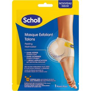 Scholl Masque Pieds Exfoliant – Peeling et Élimination des Callosités – Hydratation Intense Pieds Doux et Régénérés – Idéal pour Talons Abîmés – 2 Chaussettes Soin Pieds – Facile et Rapide