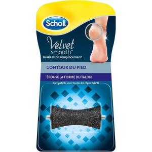 Scholl Rouleau De Remplacement Contour Du Pied – Élimine Corne Et Callosités, Compatible Avec Ponceuse Électrique Velvet Smooth, Recharge Scholl Pour Soins Doux, Lisses Et Confortables Des Talons