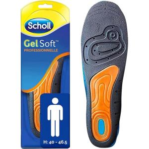 Scholl Semelles GelSoft Chaussures Homme Professionnelles Pointure de 40 à 46,5 – 1 paire