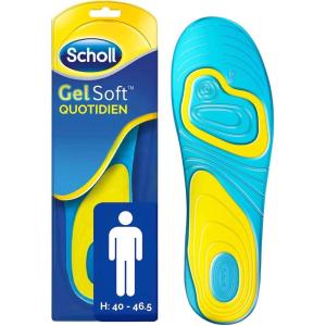 Scholl Semelles GelSoft Chaussures Homme Quotidien Pointure de 40 à 46,5 – 1 paire(Quotidien)