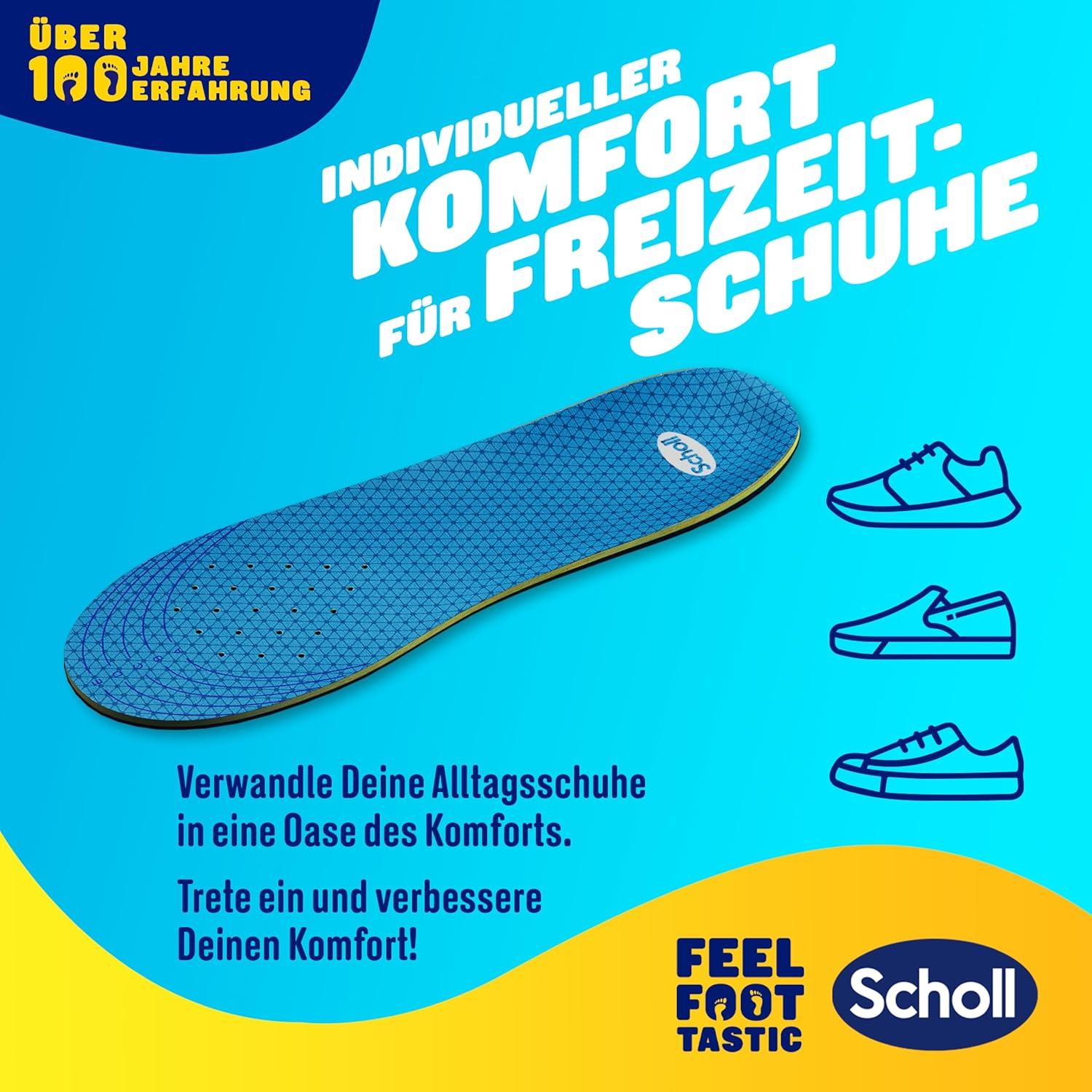imageScholl Semelles intrieures GelActiv Everyday pour femmes pieds confortables toute la journe rembourrage en mousse mmoire de forme et technologie GelWave sadaptent aux pieds et offrent unNeutre
