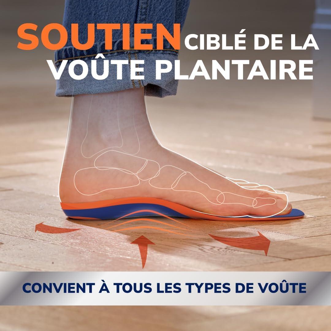 imageDr Scholls Semelles Orthopdiques Advanced HommesFemmes Pour Chaussures de Travail et Bottes Soulagent la Fasciite Plantaire Soutiennent vote et pieds plats Absorbent les chocs jusqu 150kg