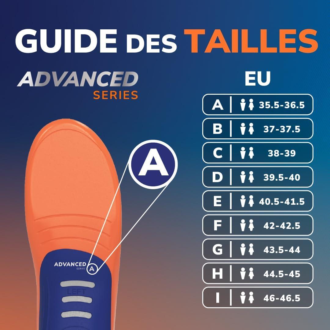 imageDr Scholls Semelles Orthopdiques Advanced HommesFemmes Pour Chaussures de Travail et Bottes Soulagent la Fasciite Plantaire Soutiennent vote et pieds plats Absorbent les chocs jusqu 150kg